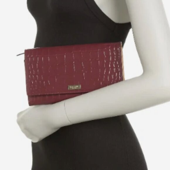 NWOT - ♠️Kate Spade♠️  Bristol Drive Croc Phoenix Wallet - Picture 3 of 14